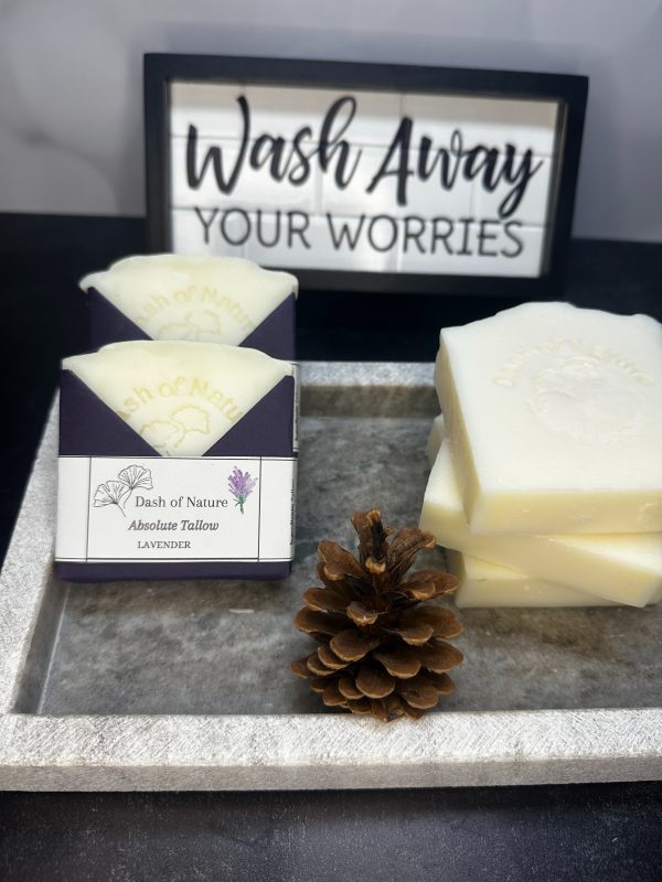Absolute Tallow Soaps, features 5 tallow soaps
